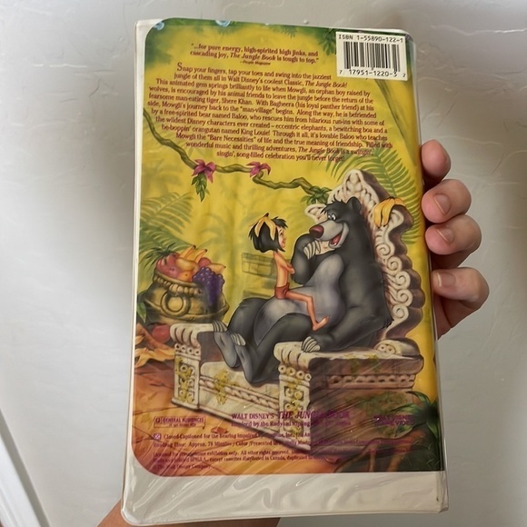 Disney Classics The Jungle Book VHS Tape Vintage Collectable. - Picture 10 of 16